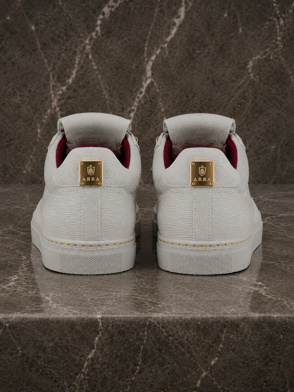 The A.B.B.A.™ Low - White Calfskin/Gold C.Y.B.N. Edition