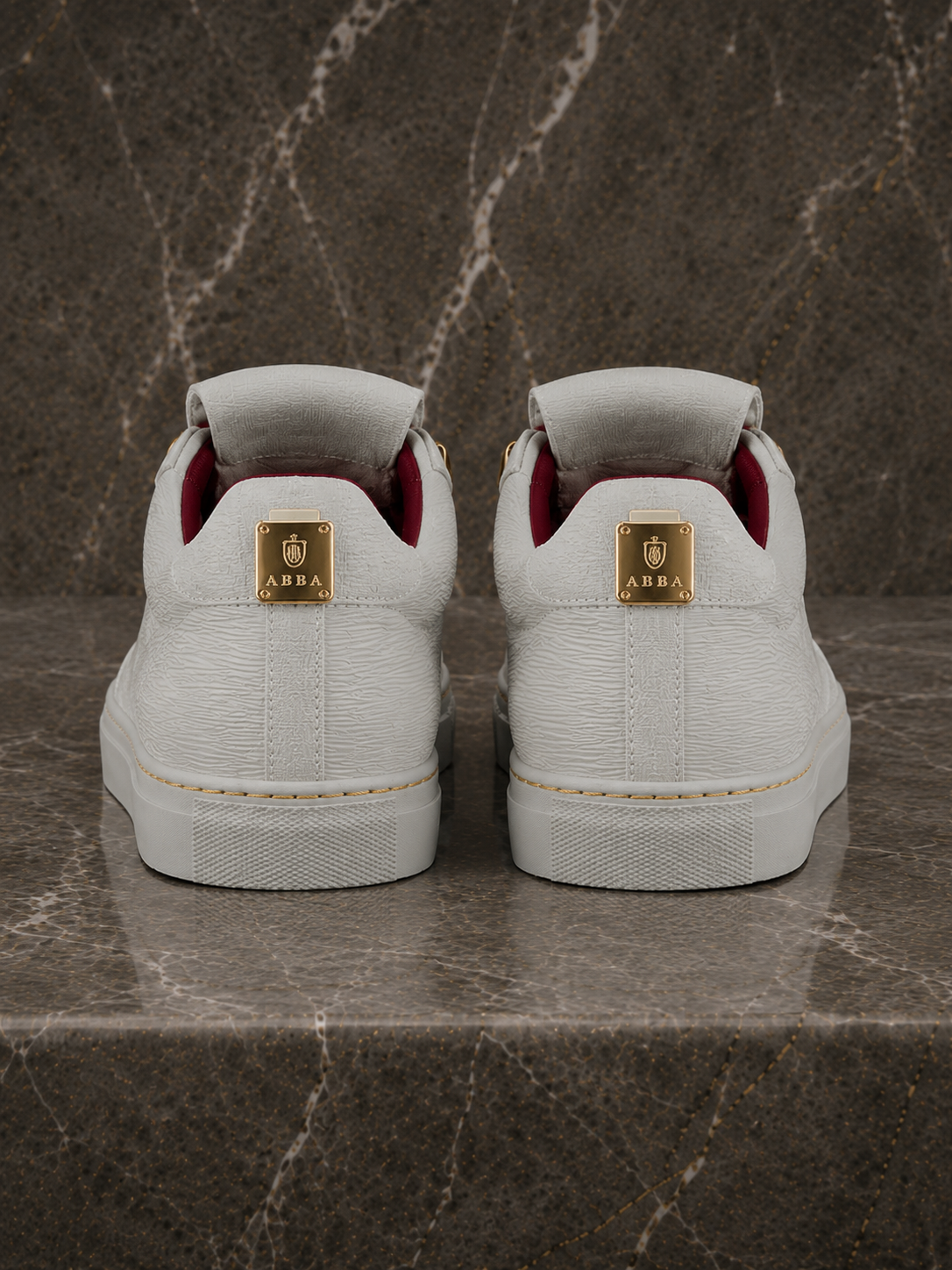 The A.B.B.A.™ Low - White Calfskin/Gold C.Y.B.N. Edition